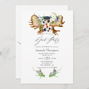 Convites Festa de formatura de Floresta Rústica de Cores Aq