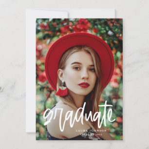 Convites Festa de formatura de Formando de Script Moderno