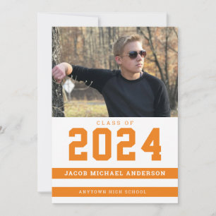 Convites Festa de formatura de Foto de Stripes de Esporte L