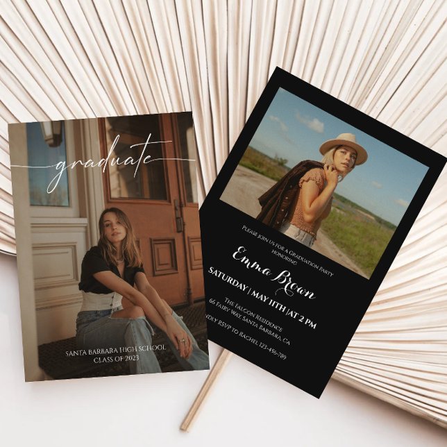 Convites Festa de formatura de Foto Moderna (Criador carregado)