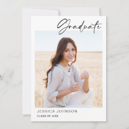 Convites Festa de formatura de FOTO Simples Moderna