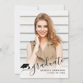 Convites Festa de formatura de FOTO Simples Moderna