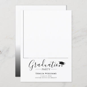 Convites Festa de formatura de Foto Simples Moderno 2