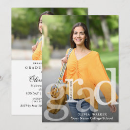 Convites Festa de formatura de FOTO White Modern 2