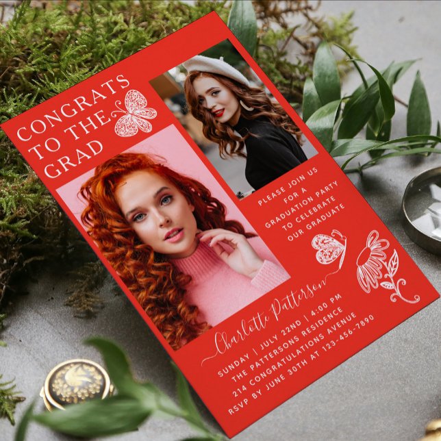 Convites Festa de formatura de Fotografia da Borboleta Bran (Criador carregado)