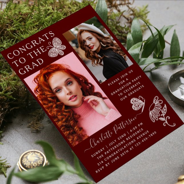 Convites Festa de formatura de Fotografia da Borboleta Burg (Criador carregado)