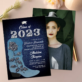 Convites Festa de formatura de Fotografia de Boot Denim Dia