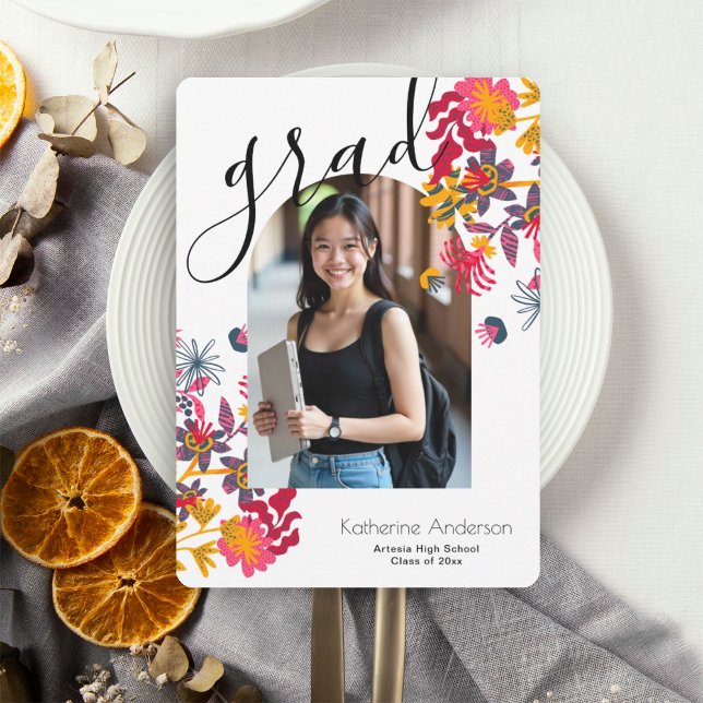 Convites Festa de formatura de Fotografia Floral do Arch Mo (Criador carregado)