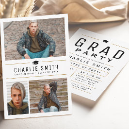 Convites Festa de formatura de Fotografia Simples Moderna 3