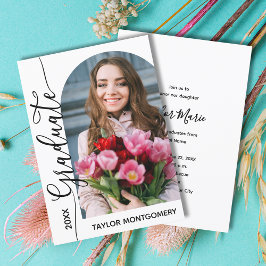 Convites Festa de formatura de Fotografias Archadas Moderna