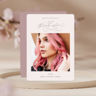 Convites Festa de formatura de Fotografias bonito Dusty Ros