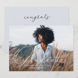 Convites Festa de formatura de Fotografias da Cinza Azul de