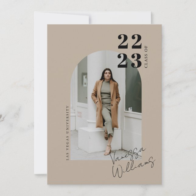 Convites Festa de formatura de Fotografias de Arch Minimali (Frente)