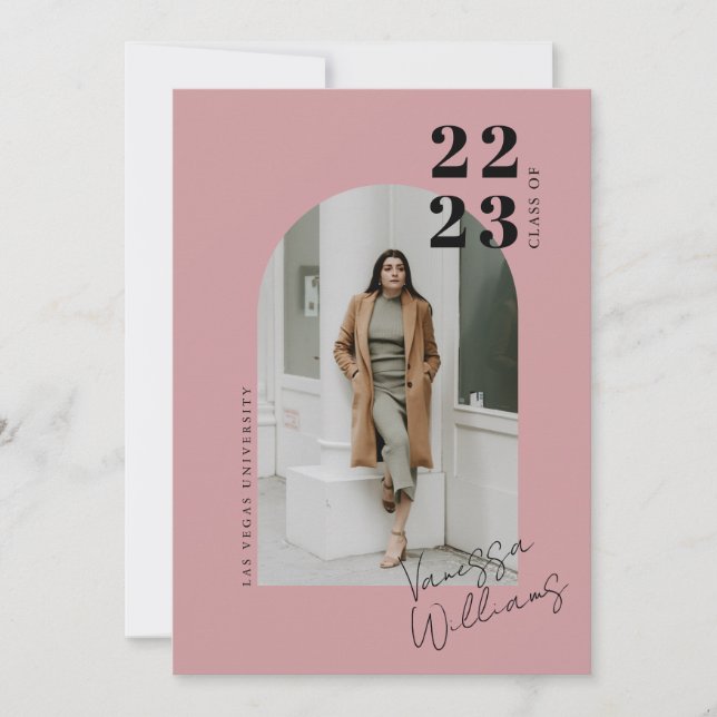 Convites Festa de formatura de Fotografias de Arch Minimali (Frente)