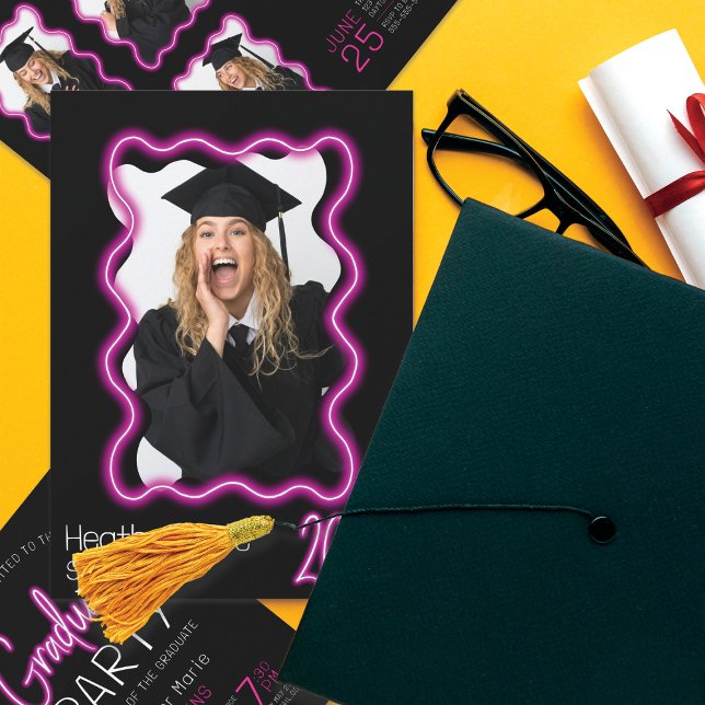 Convites Festa de formatura de Fotografias de Borda de Onda (Criador carregado)