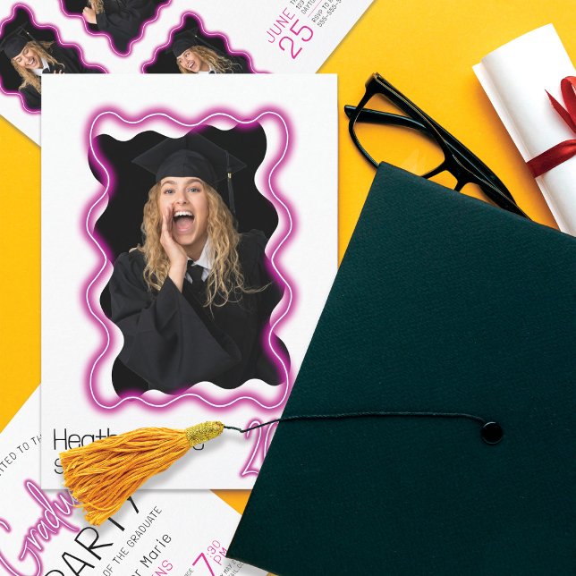 Convites Festa de formatura de Fotografias de Borda de Onda (Criador carregado)