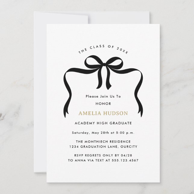 Convites Festa de formatura de Fotografias de Fita do Arco  (Frente)