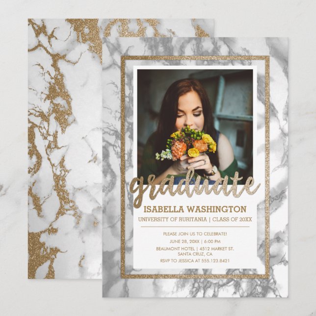 Convites Festa de formatura de Fotografias de Script de Már (Frente/Verso)