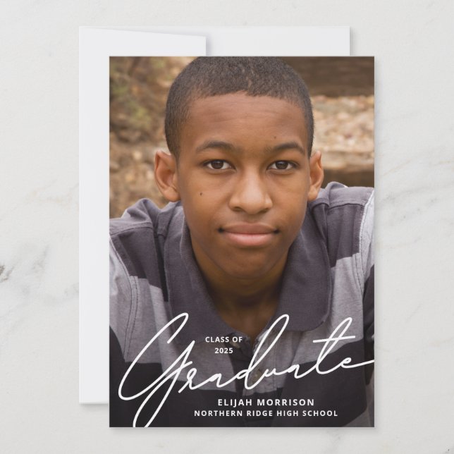 Convites Festa de formatura de Fotografias de Sobreposição  (Frente)