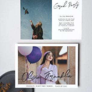 Convites Festa de formatura de Fotografias de Texto do Segu