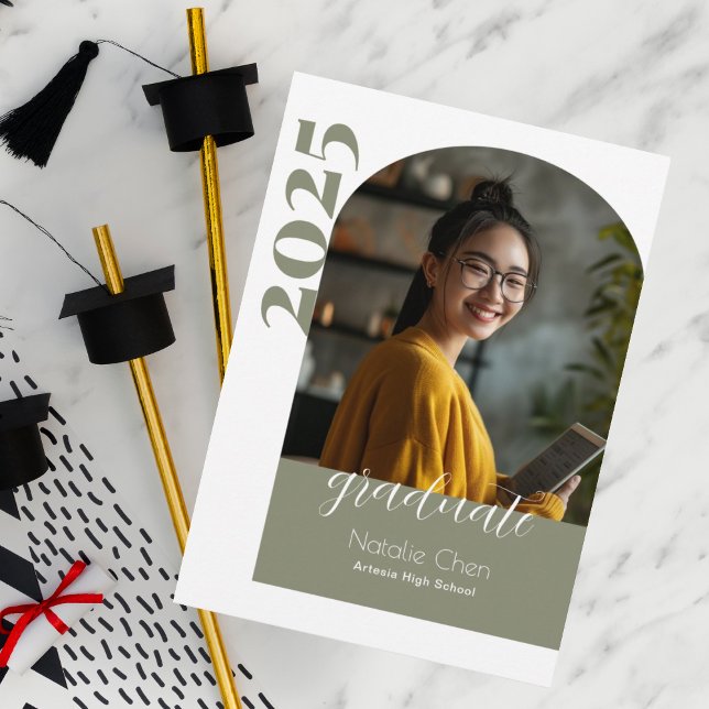 Convites Festa de formatura de Fotografias do Arch Verde Mo (Criador carregado)