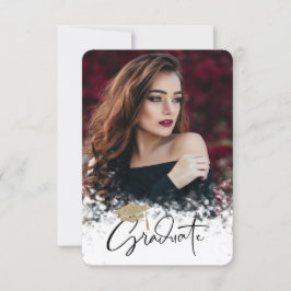 Convites Festa de formatura de Fotografias do Boné de forma