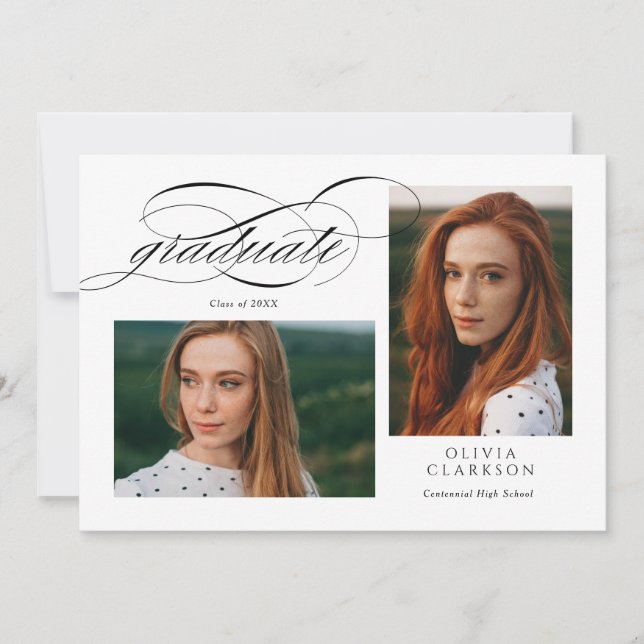 Convites Festa de formatura de Fotografias do Código QR 3 d (Frente)