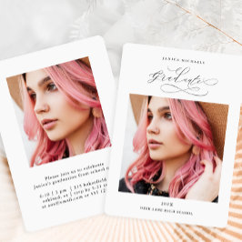 Convites Festa de formatura de Fotografias em Preto e Branc