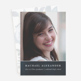 Convites Festa de formatura de Fotografias Floral de Cor de