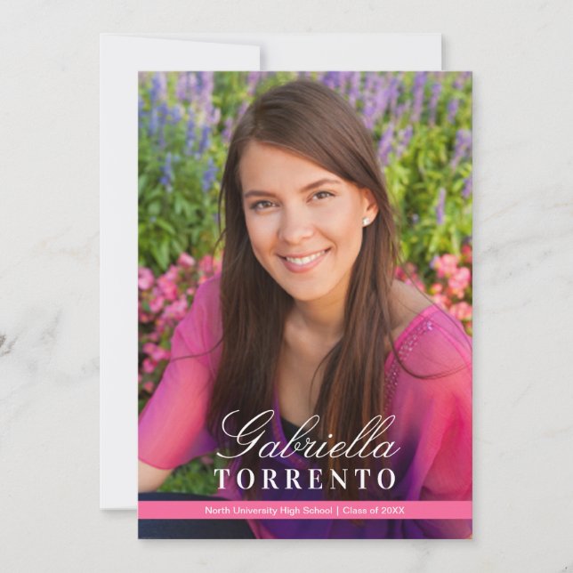 Convites Festa de formatura de Fotografias Personalizadas C (Frente)