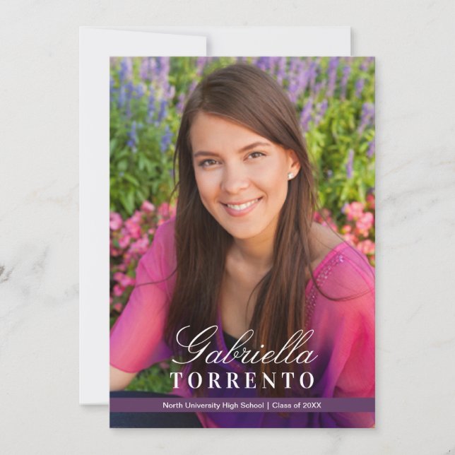 Convites Festa de formatura de Fotografias Personalizadas P (Frente)