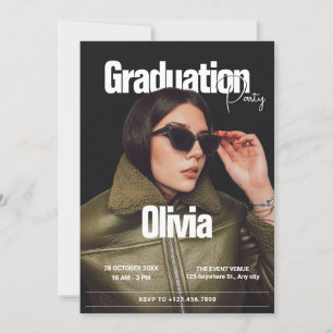 Convites Festa de formatura de fotos da revista Fashion cob