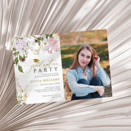 Convites Festa de formatura de Fotos de Flores Selvagens