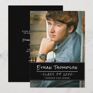 Convites Festa de formatura de fotos do Formando de Cara ca