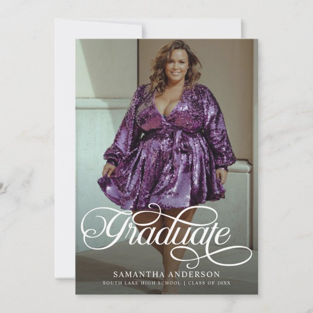 Convites Festa de formatura de Fotos do Script 2 do Formand (Frente)