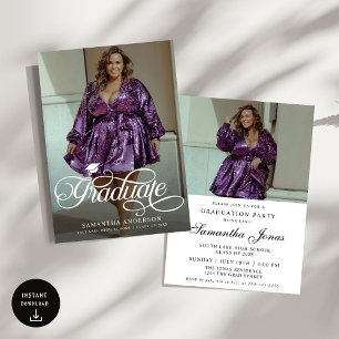 Convites Festa de formatura de Fotos do Script 2 do Formand