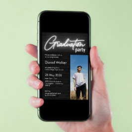 Convites Festa de formatura de fotos neoplásicas na parede 