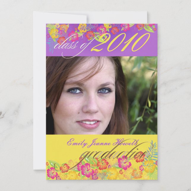 Convites Festa de formatura de Luau (Frente)