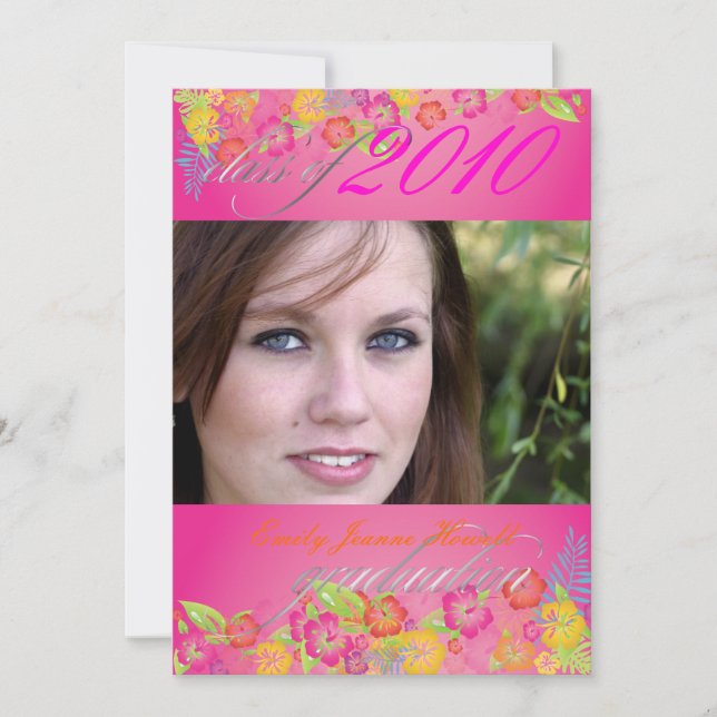 Convites Festa de formatura de Luau (Frente)