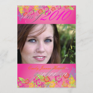 Convites Festa de formatura de Luau