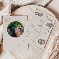 Festa de formatura de Portão Simky Beige Desenhada