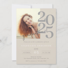 Convites Festa de formatura de Script de Fotografia Minimal