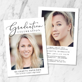 Convites Festa de formatura de Script de Fotografia Moderna