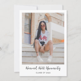 Convites Festa de formatura de Script Mínimo Simples