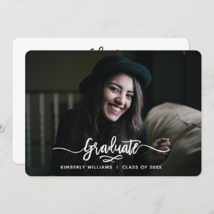 Convites Festa de formatura de Script Moderno Bruto