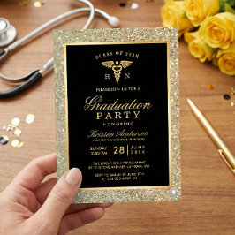 Convites Festa de formatura de Símbolo de Enfermeiro Médico