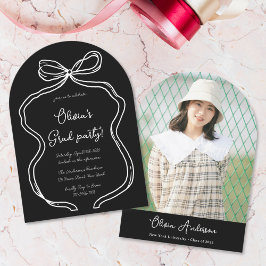 Convites Festa de formatura de trava de fotos com Arco dese