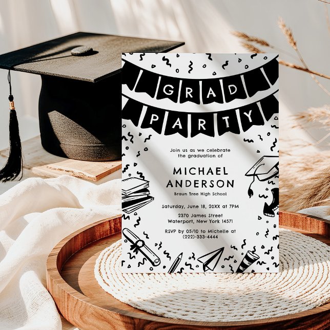 Convites Festa de Formatura Divertida (Criador carregado)