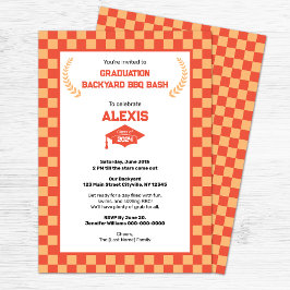 Convites Festa de formatura do quintal do quadro de control