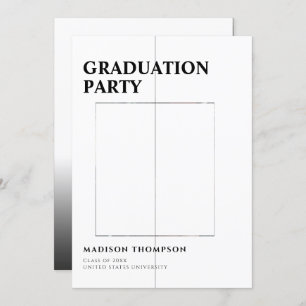 Convites Festa de formatura elegante com camada de fotos si